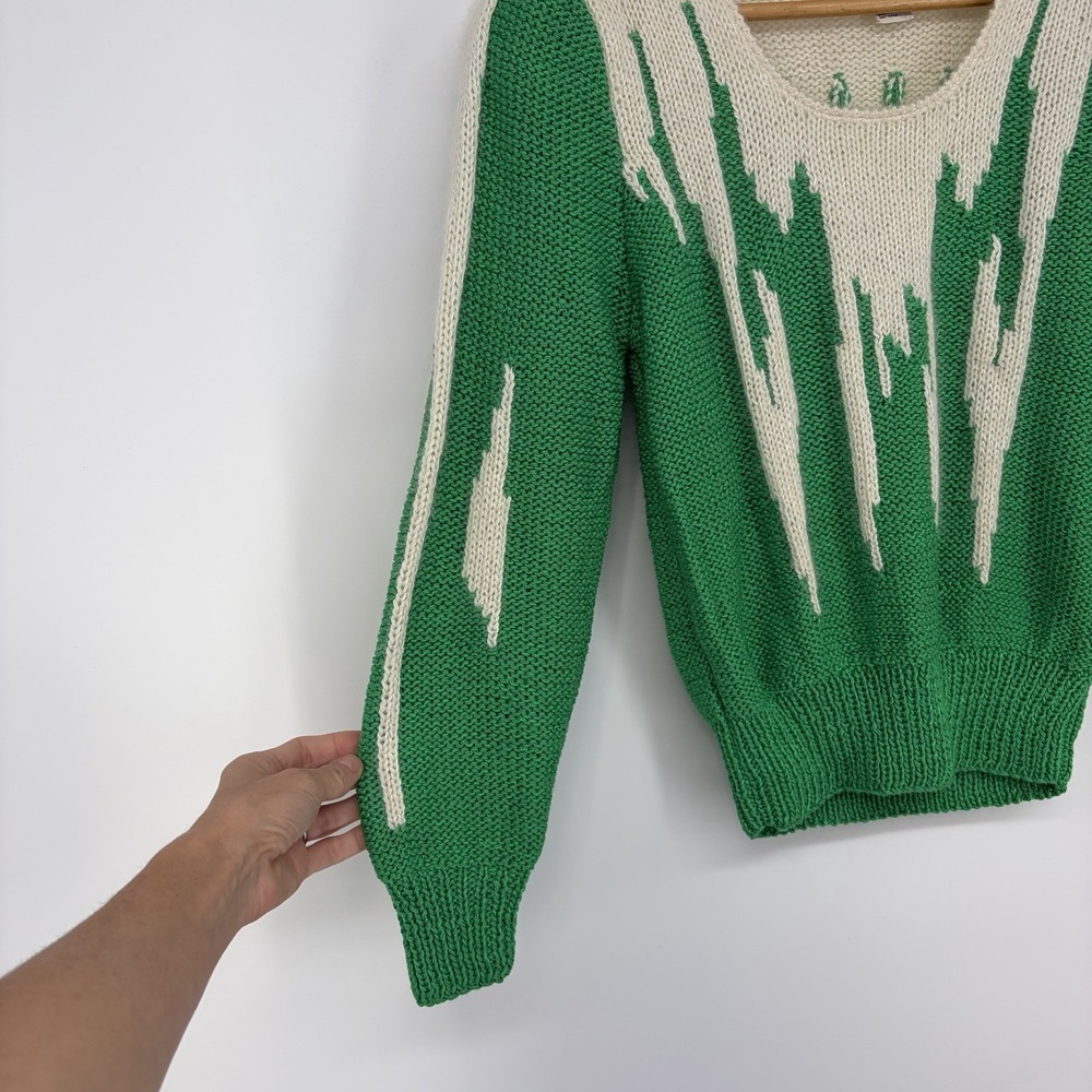 VTG Nannell Sweater S Green Angora Soft Girl Feminine Fairy Whimsical Mystical - Picture 4 of 10